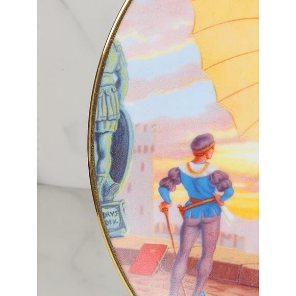 The Vision Of Leonardo Man's Dream Of Flight Year 1982 Plate 8 1/2" Wall Decor - Picture 6 of 15
